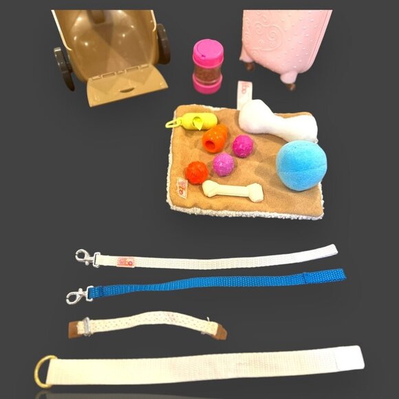 Dog Carrier Set Pink Pet Tote Carriers & Accessories Dog Toys, Leashes & Collars - Picture 8 of 11